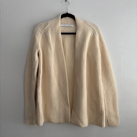 Uniqlo x Lemaire F/W 2015 100% Wool Knitted Cardigan Cream Size Large - Picture 8 of 8